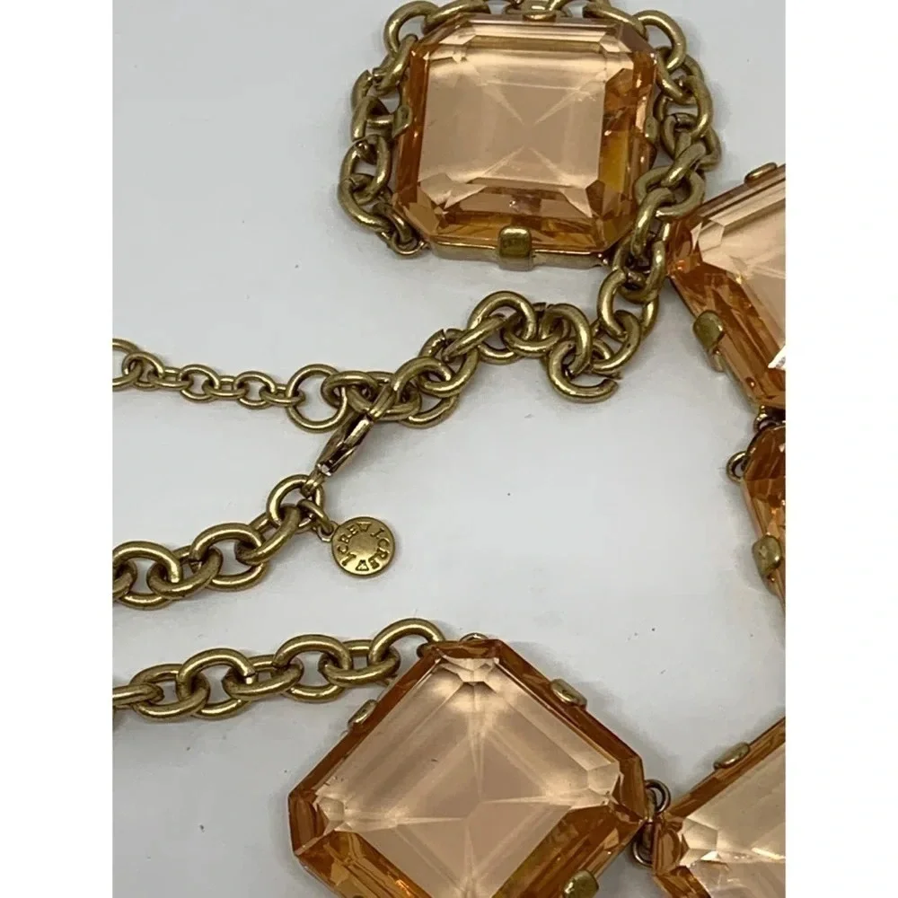 J.  Crew Bold Faceted Crystals Necklace